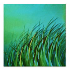 LINDA WITTE HENKE
ARISING GREEN – “Now the green blade rises, like wheat arising green,” is the phrase from a hymn that inspired this digitally designed parament. Commercially printed onto polyester duck and embellished with improvisational machine stitching, it resides at Gloria Dei Lutheran Church in Sioux Falls, SD.
