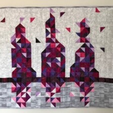 Miriam Forinash, Untitle
I liked it, I didn’t like it, I put it in the closet. Then I pulled it out, eventually I finished it, inspired by the other Lafta Ladies. I’ve decided it looks like figures sitting on a fence which is just how I felt about the project, On the Fence!